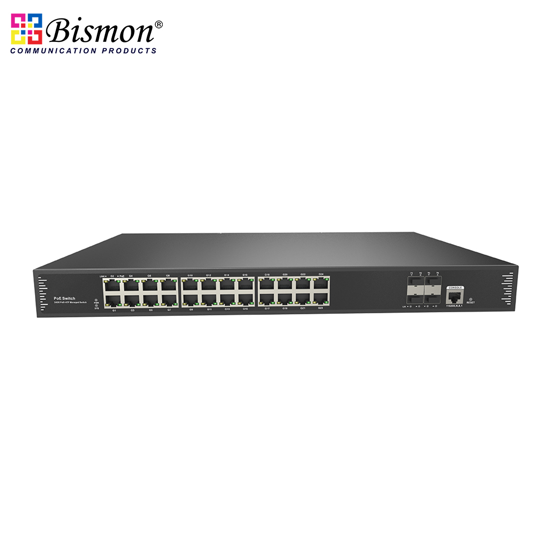 10G-uplink-28-port-L2-managed-PoE-fiber-switch